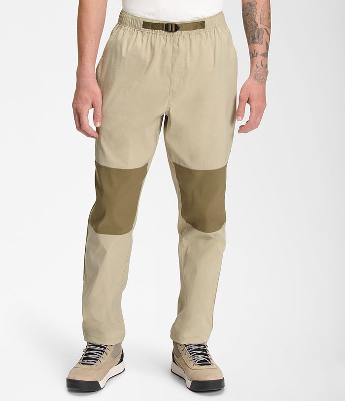 Pantalones The North Face Hombre Class V Belted - Colombia AVJELZ051 - Beige/Verde Oliva